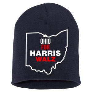 Ohio For Kamala Harris Waltz Walz 2024 Short Acrylic Beanie