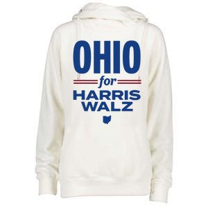 Ohio For Kamala Harris Waltz 2024 Design Womens Funnel Neck Pullover Hood