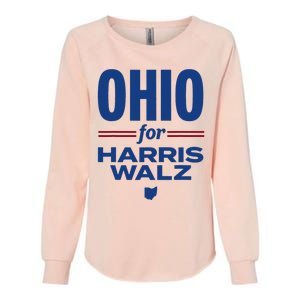 Ohio For Kamala Harris Waltz 2024 Design Womens California Wash Sweatshirt