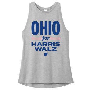 Ohio For Kamala Harris Waltz 2024 Design Ladies PosiCharge Tri-Blend Wicking Tank