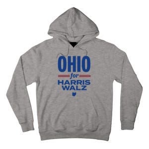 Ohio For Kamala Harris Waltz 2024 Design Tall Hoodie