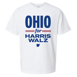 Ohio For Kamala Harris Waltz 2024 Design Sueded Cloud Jersey T-Shirt