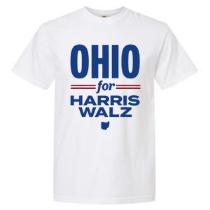 Ohio For Kamala Harris Waltz 2024 Design Garment-Dyed Heavyweight T-Shirt