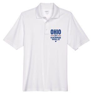 Ohio For Kamala Harris Waltz 2024 Design Men's Origin Performance Pique Polo