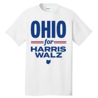 Ohio For Kamala Harris Waltz 2024 Design Tall T-Shirt