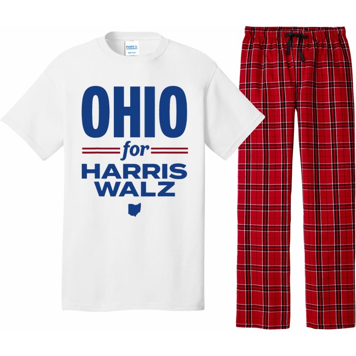 Ohio For Kamala Harris Waltz 2024 Design Pajama Set