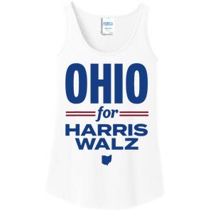 Ohio For Kamala Harris Waltz 2024 Design Ladies Essential Tank