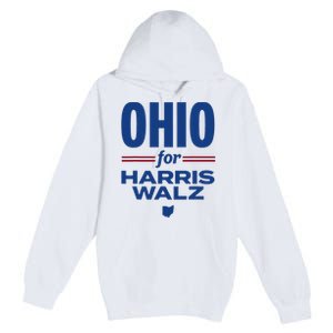 Ohio For Kamala Harris Waltz 2024 Design Premium Pullover Hoodie