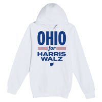 Ohio For Kamala Harris Waltz 2024 Design Premium Pullover Hoodie