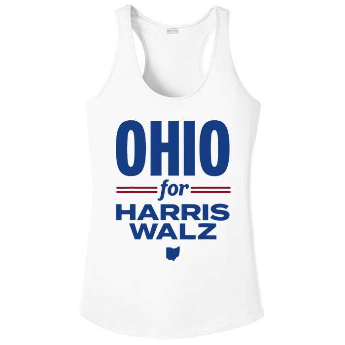 Ohio For Kamala Harris Waltz 2024 Design Ladies PosiCharge Competitor Racerback Tank