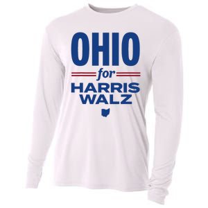 Ohio For Kamala Harris Waltz 2024 Design Cooling Performance Long Sleeve Crew