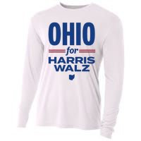 Ohio For Kamala Harris Waltz 2024 Design Cooling Performance Long Sleeve Crew