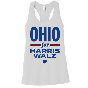 Ohio For Kamala Harris Waltz 2024 Design Women's Racerback Tank