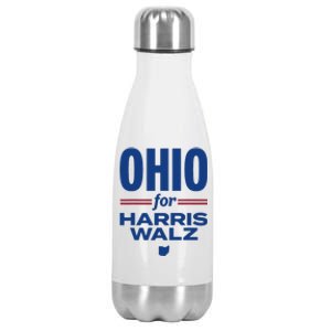 Ohio For Kamala Harris Waltz 2024 Design Stainless Steel Insulated Water Bottle