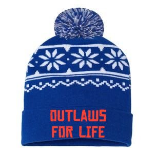 Outlaws For Life  USA-Made Snowflake Beanie