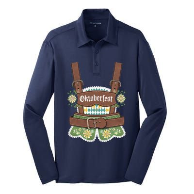 Oktoberfest Festival Lederhosen German Bavarian Outfit Silk Touch Performance Long Sleeve Polo