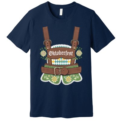 Oktoberfest Festival Lederhosen German Bavarian Outfit Premium T-Shirt