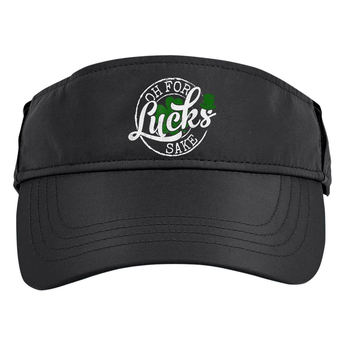 Oh For Lucks Sake Funny Saint Paddy's Day St Patrick's Day Adult Drive Performance Visor