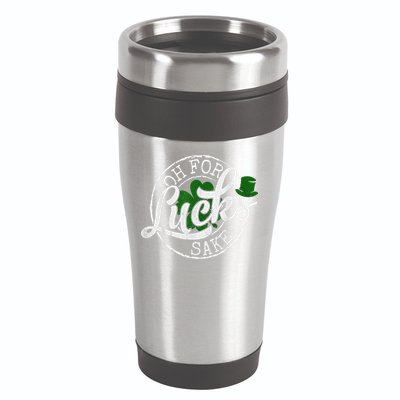 Oh For Lucks Sake Funny Saint Paddy's Day St Patrick's Day 16oz Travel Tumbler