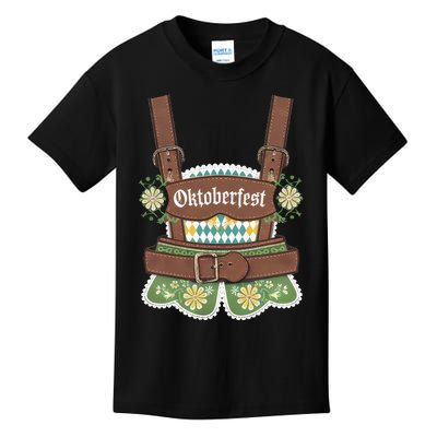 Oktoberfest Festival Lederhosen German Bavarian Outfit Kids T-Shirt