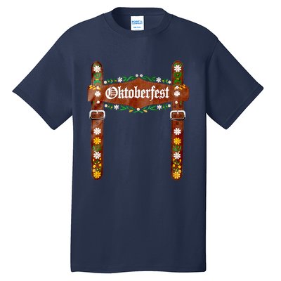 Oktoberfest Festival Lederhosen German Bavarian Costume Tall T-Shirt