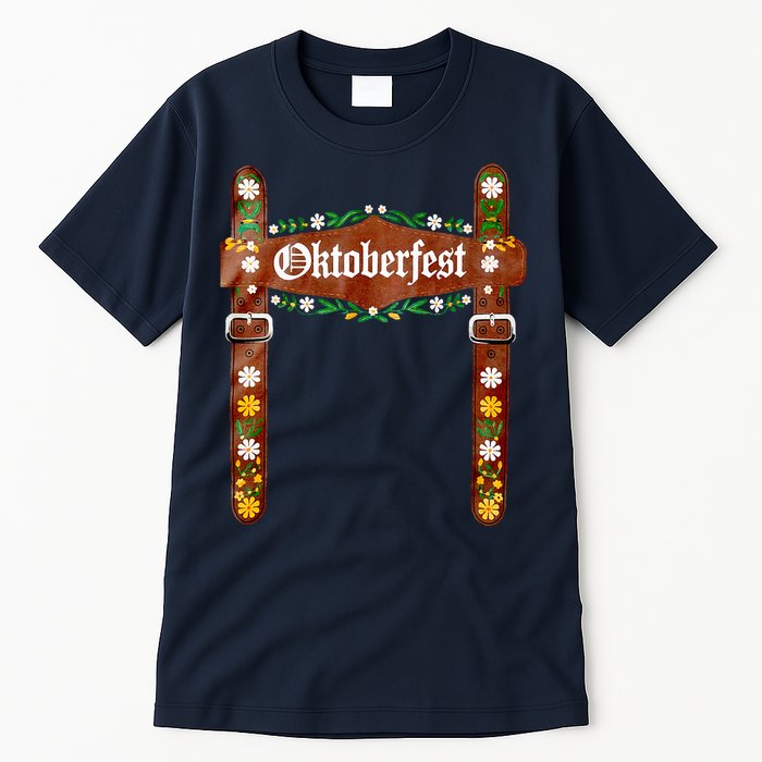 Oktoberfest Festival Lederhosen German Bavarian Costume Tall T-Shirt