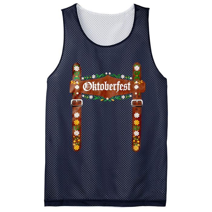 Oktoberfest Festival Lederhosen German Bavarian Costume Mesh Reversible Basketball Jersey Tank