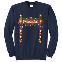 Oktoberfest Festival Lederhosen German Bavarian Costume Tall Sweatshirt