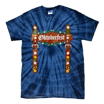 Oktoberfest Festival Lederhosen German Bavarian Costume Tie-Dye T-Shirt