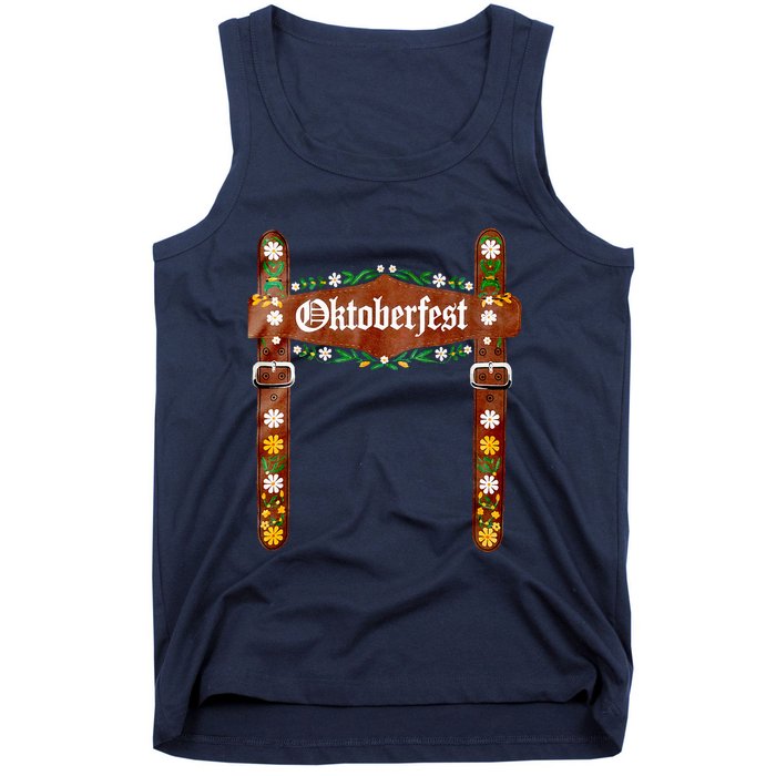 Oktoberfest Festival Lederhosen German Bavarian Costume Tank Top