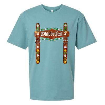 Oktoberfest Festival Lederhosen German Bavarian Costume Sueded Cloud Jersey T-Shirt