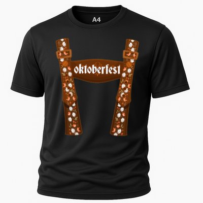 Oktoberfest Floral Lederhosen Performance Shirt