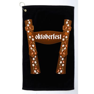 Oktoberfest Floral Lederhosen Golf Towel