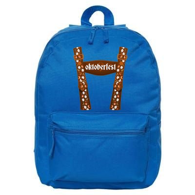 Oktoberfest Floral Lederhosen 16 in Basic Backpack