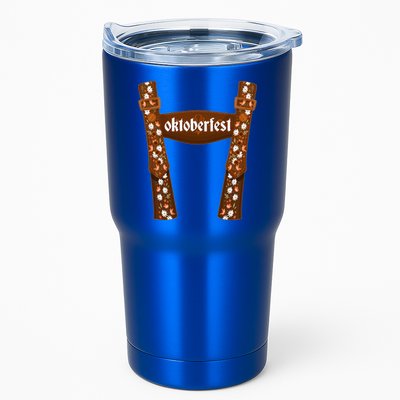 Oktoberfest Floral Lederhosen Tumbler