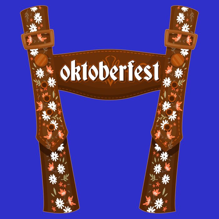 Oktoberfest Floral Lederhosen Visor