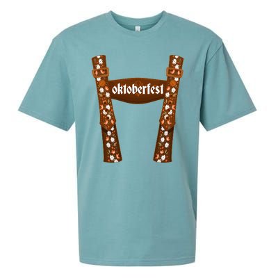 Oktoberfest Floral Lederhosen Sueded Cloud Jersey T-Shirt