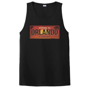 Orlando Florida License Plate Sunset PosiCharge Competitor Tank