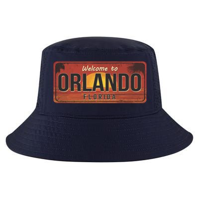 Orlando Florida License Plate Sunset Cool Comfort Performance Bucket Hat