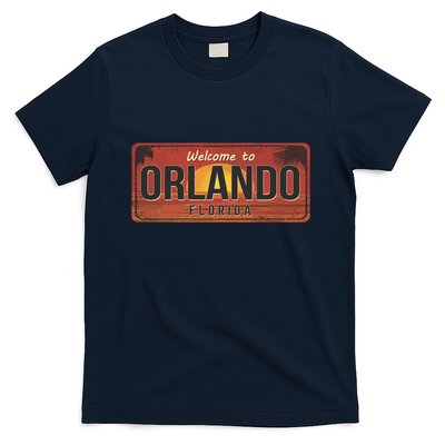 Orlando Florida License Plate Sunset T-Shirt