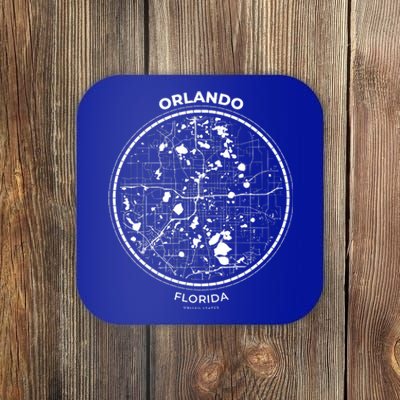 Orlando Florida Map Sketch Coaster