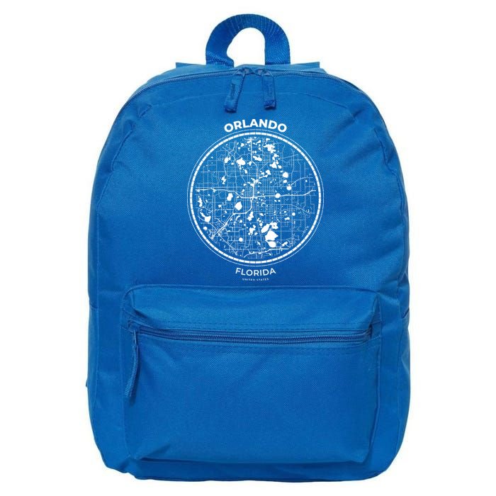 Orlando Florida Map Sketch 16 in Basic Backpack