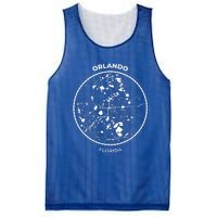 Orlando Florida Map Sketch Mesh Reversible Basketball Jersey Tank