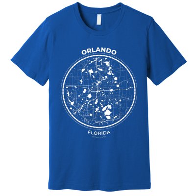 Orlando Florida Map Sketch Premium T-Shirt