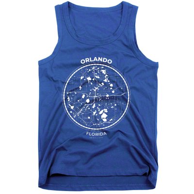 Orlando Florida Map Sketch Tank Top