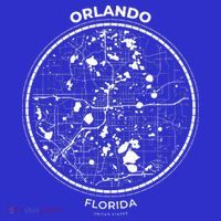 Orlando Florida Map Sketch Toddler T-Shirt