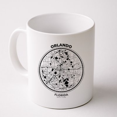 Orlando Florida Map Sketch Coffee Mug