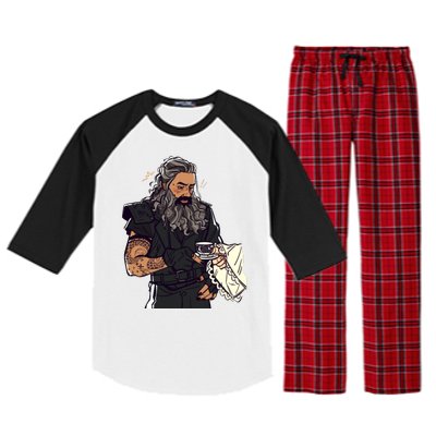 Our Flag Means Death Blackbeard's Lucius Taika Waititi Raglan Sleeve Pajama Set