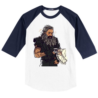 Our Flag Means Death Blackbeard's Lucius Taika Waititi Baseball Sleeve Shirt