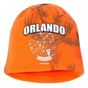 Orlando Florida Map Kati - Camo Knit Beanie